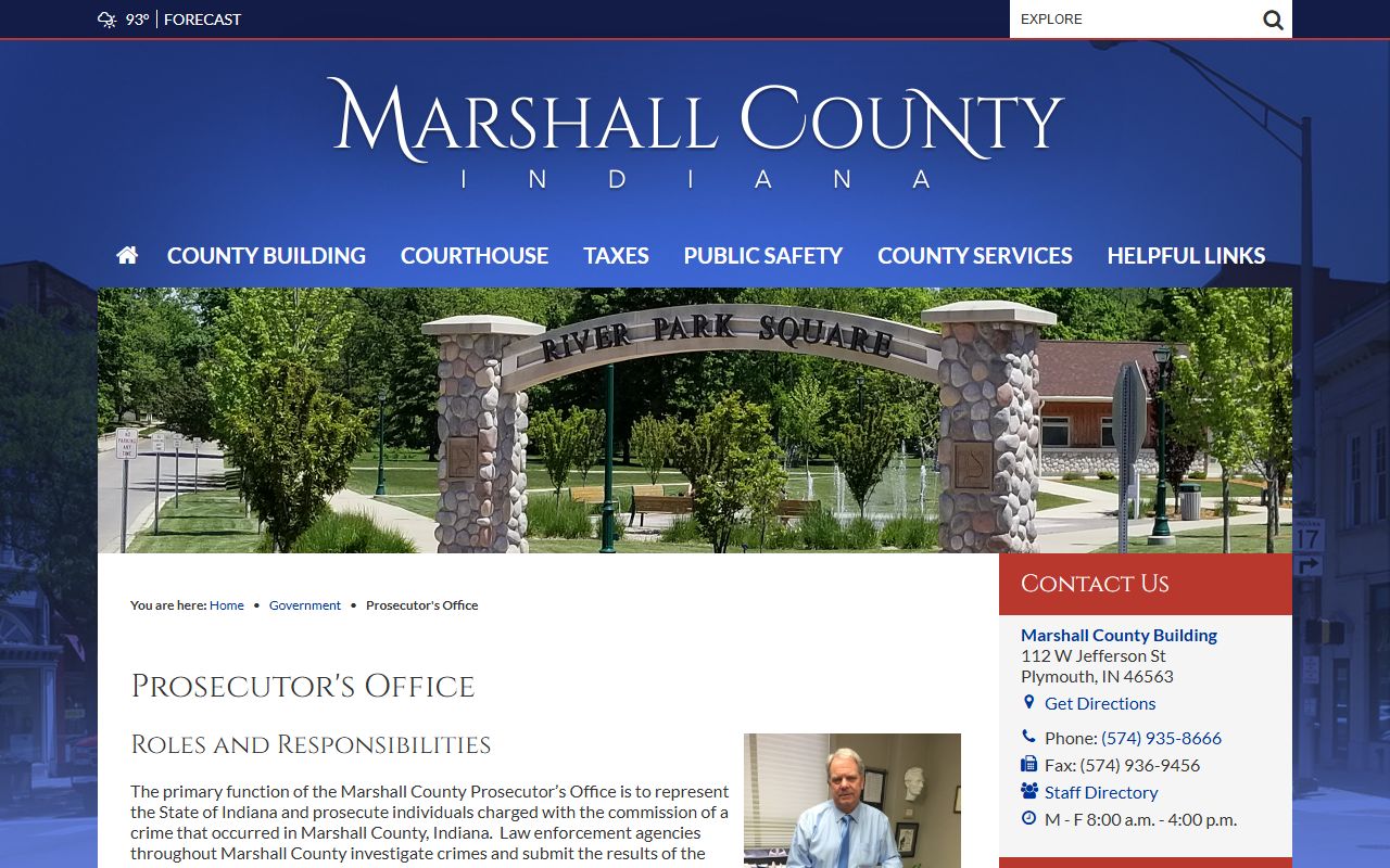 Marshall County arrest records prosecutor office charge source
