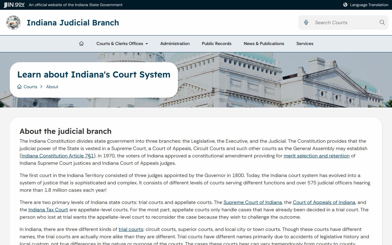Marshall County court dockets Indiana court system source