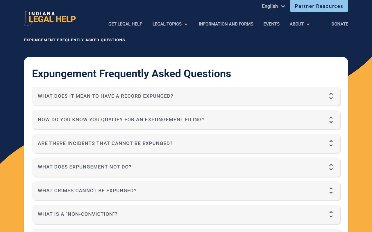 Marshall County criminal court records Indiana Legal Help expungement source