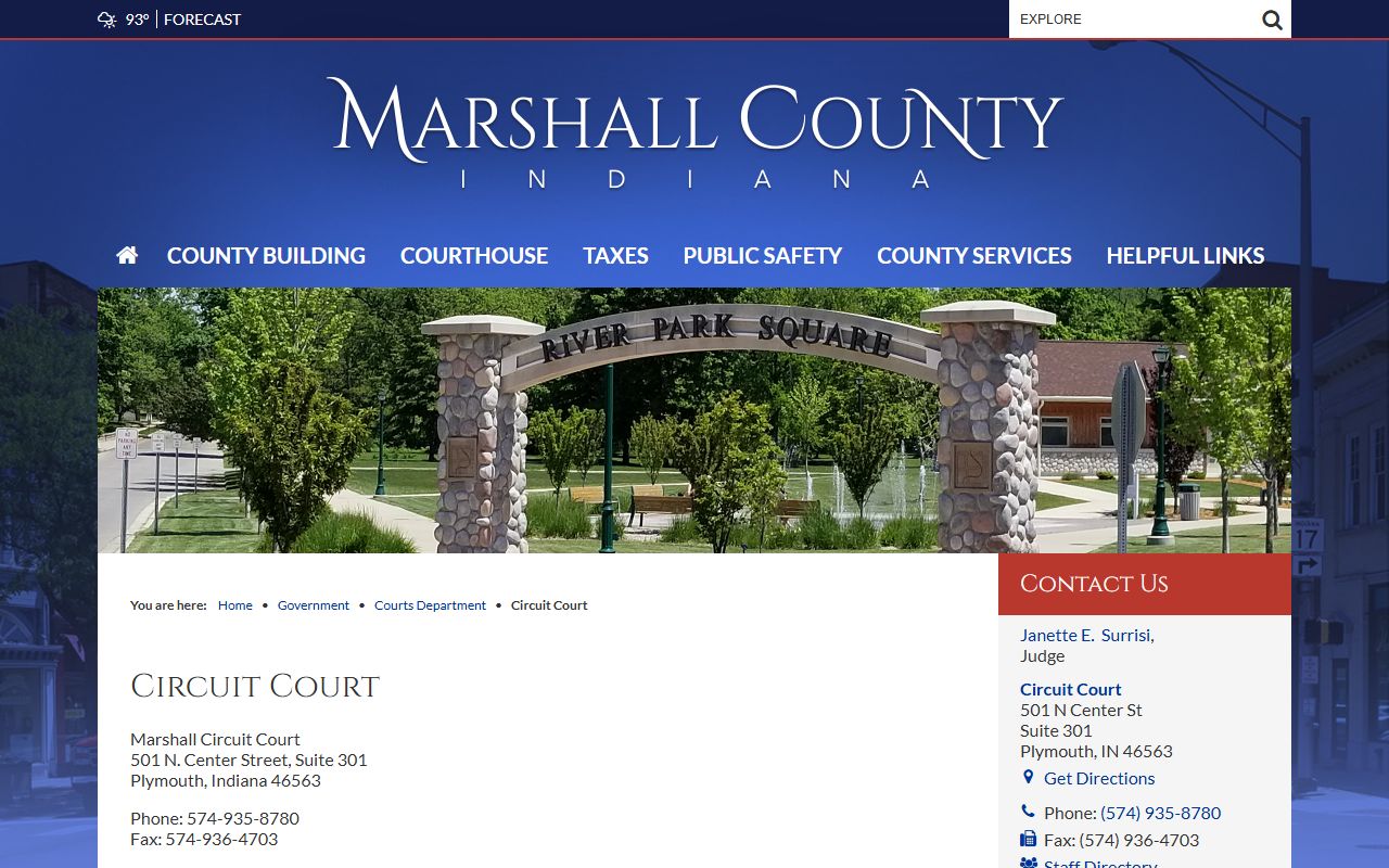 Marshall County probate records Marshall Circuit Court source