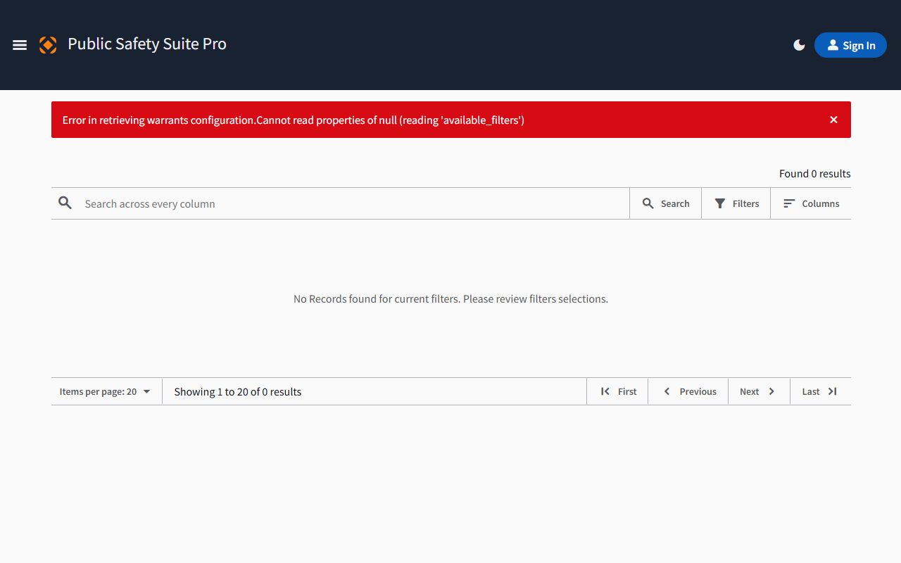 Marshall County warrant records CentralSquare search portal